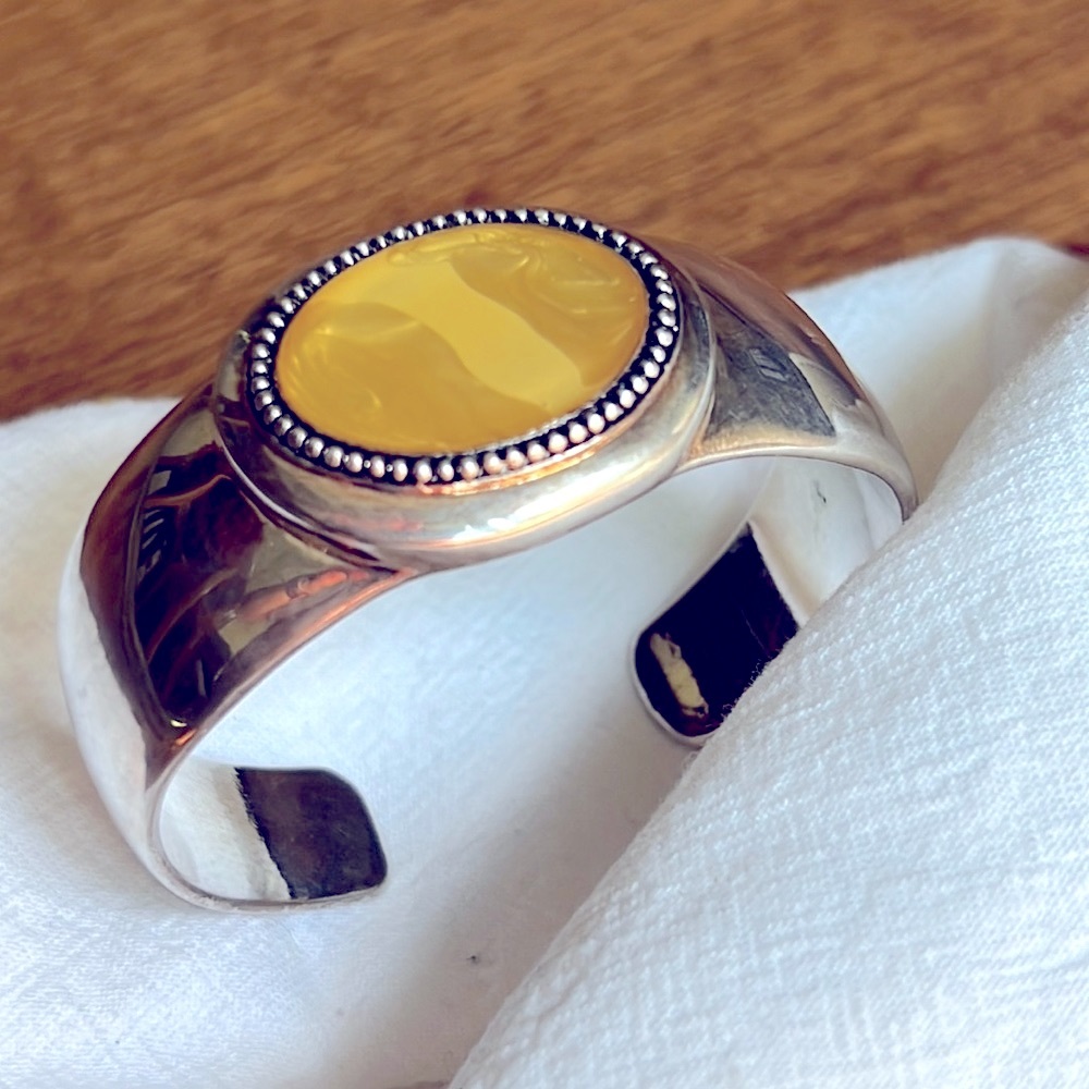Artisan Bangle Cuff Bracelet.